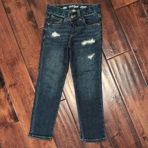 Cat & Jack Dark Blue Distressed Kids Jeans